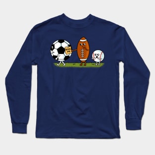 Soccer Kick me Long Sleeve T-Shirt